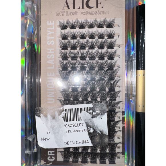 ALICE DIY Lash Extensions Cluster Lashes Individual Volume Lashes w/ Tools - Picture 1 of 6